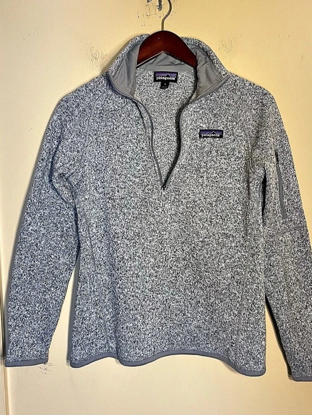 Patagonia Women'Small Better Sweater Quarter-Zip Gray Size Small